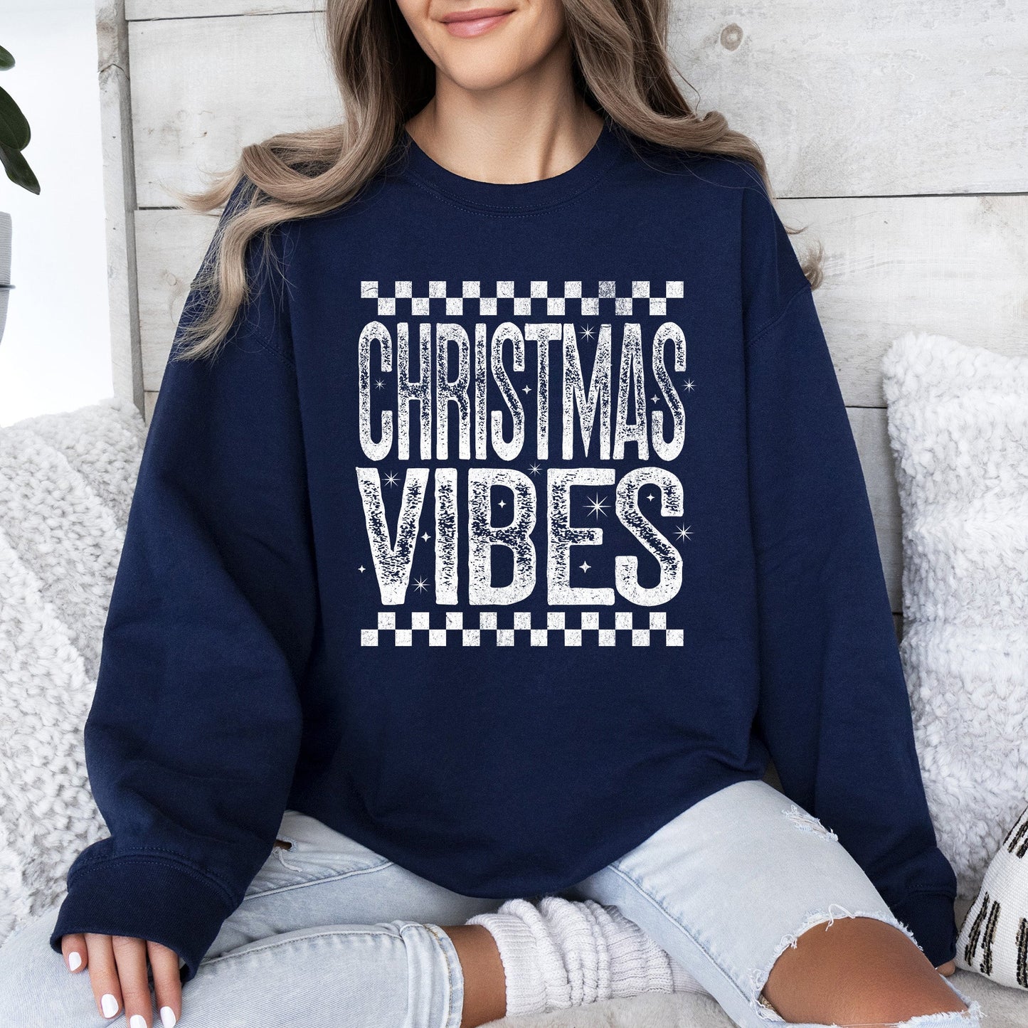 Christmas Vibes, Retro, Vintage Sweatshirt
