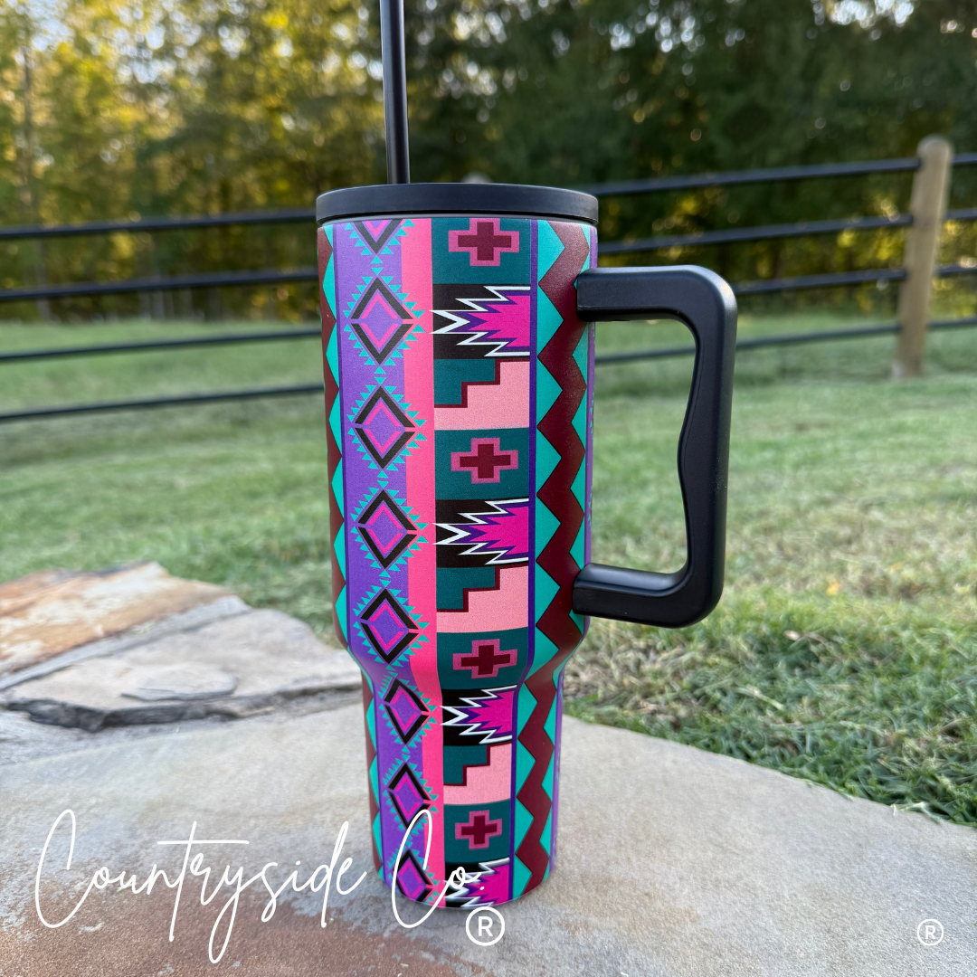 Aztec 40oz Insulated Tumbler Cup