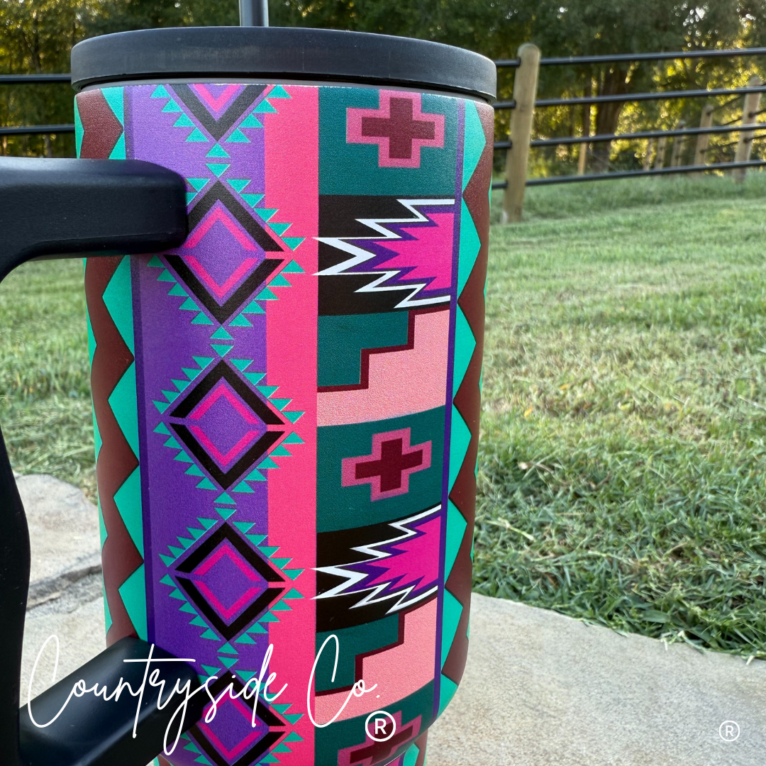 Aztec 40oz Insulated Tumbler Cup