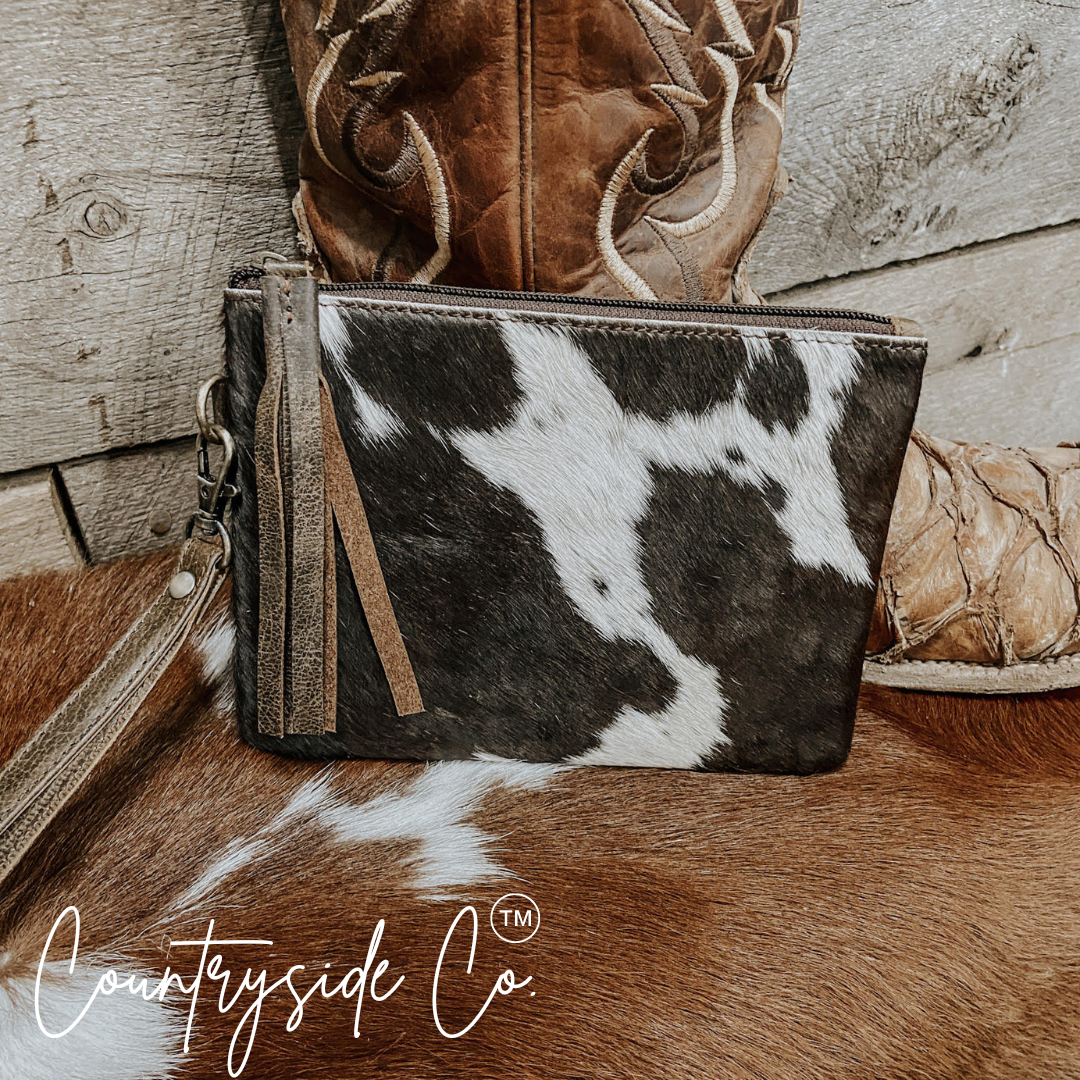 Mesa Cowhide Concealed Carry Backpack, Wristlet, Keychain BUNDLE