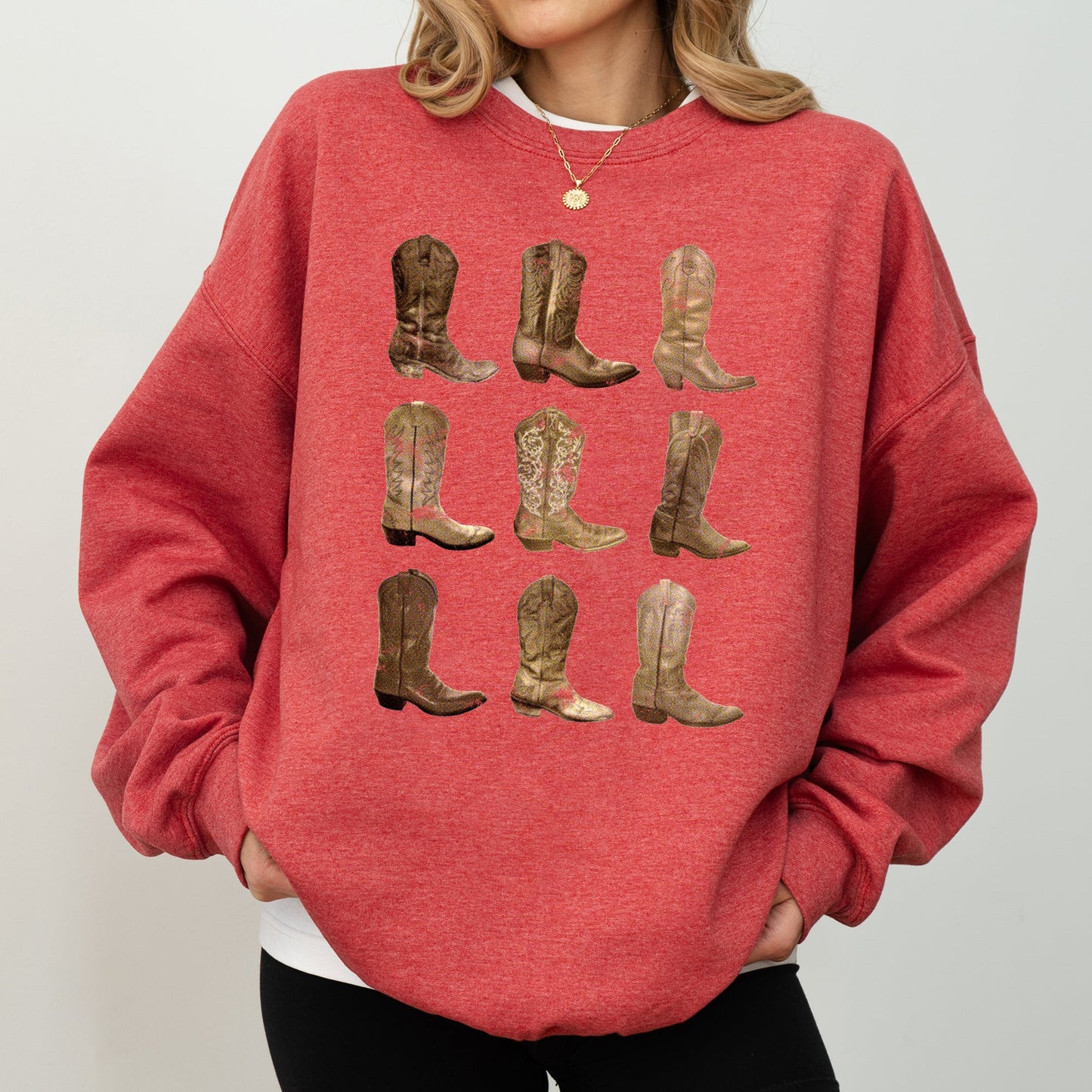 Cowboy Boots, Western, Retro, Vintage, Country, Sweatshirt