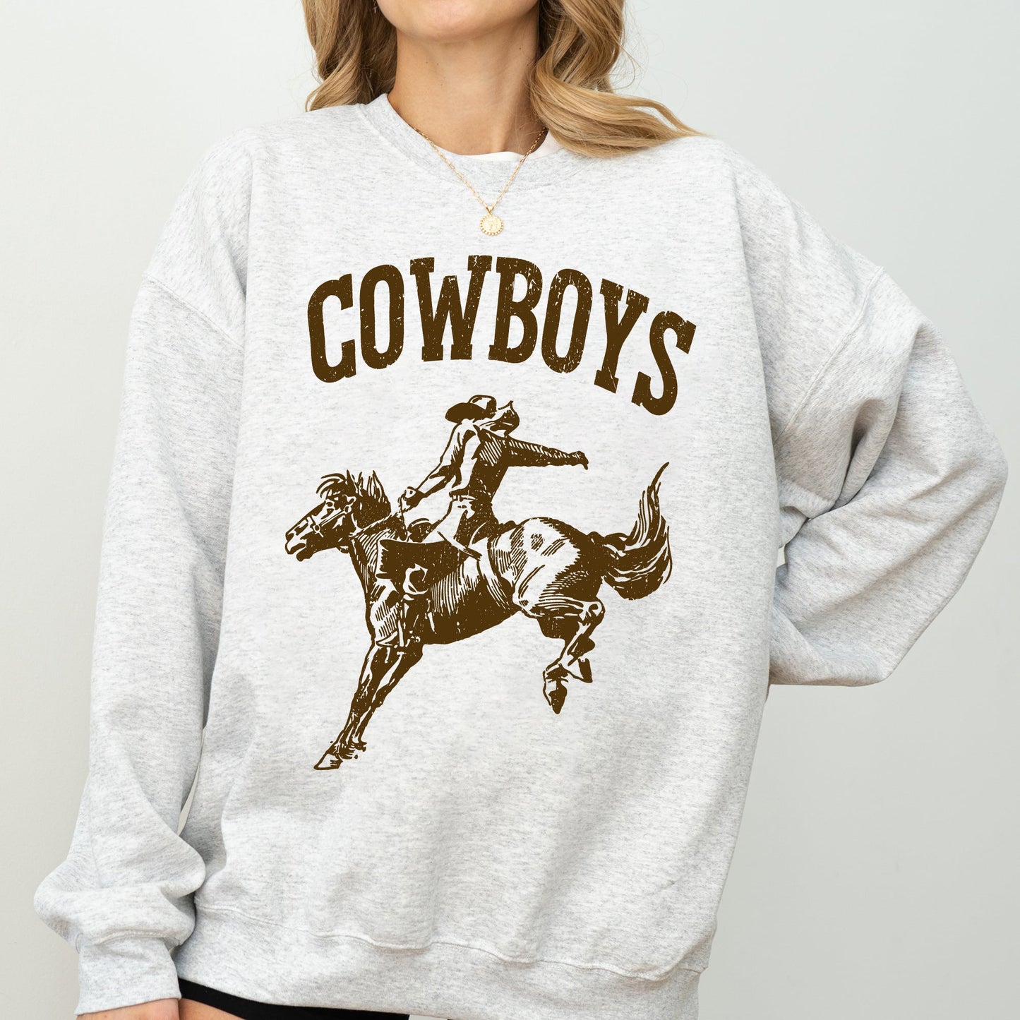 Cowboys, Bronco Rider, Cowboy, Western, Horse, Sweatshirt