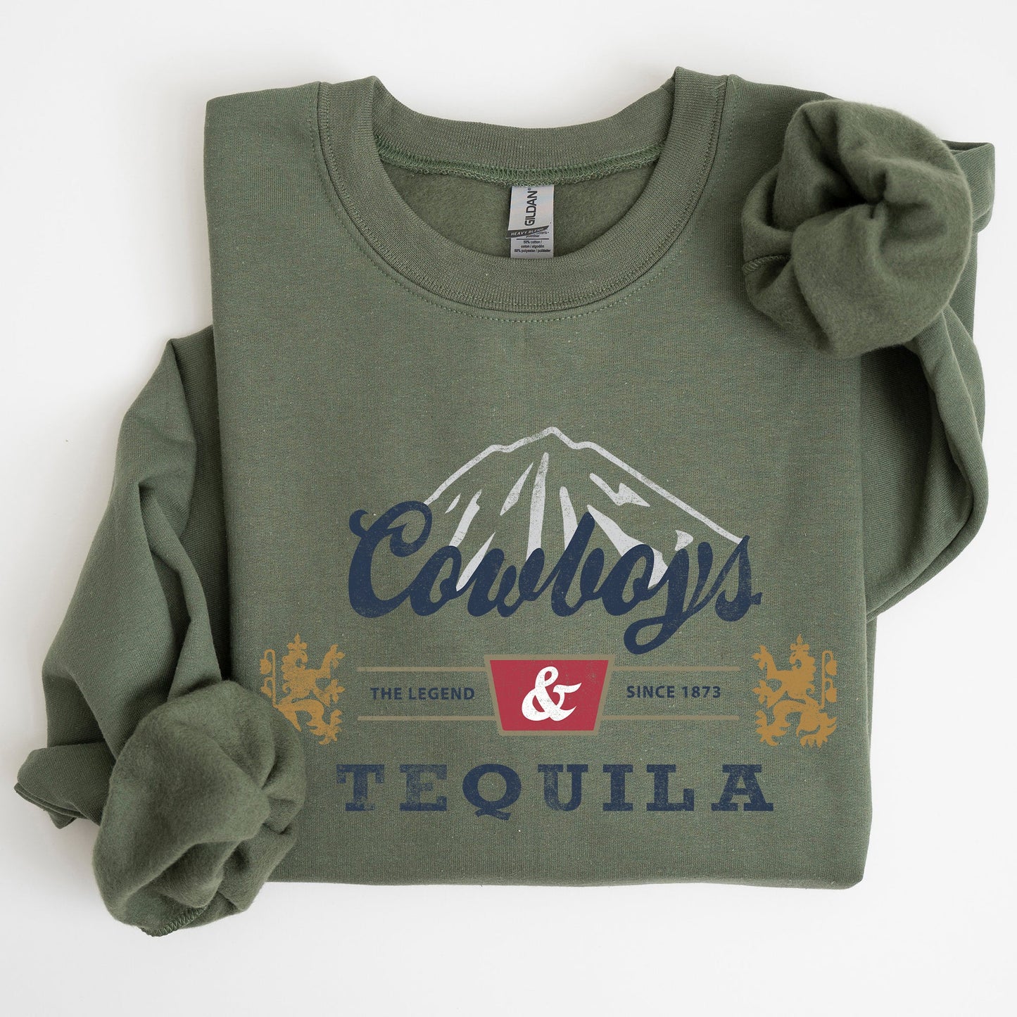 Cowboys and Tequila, Retro, Beer, Vintage, Cowboy Sweatshirt