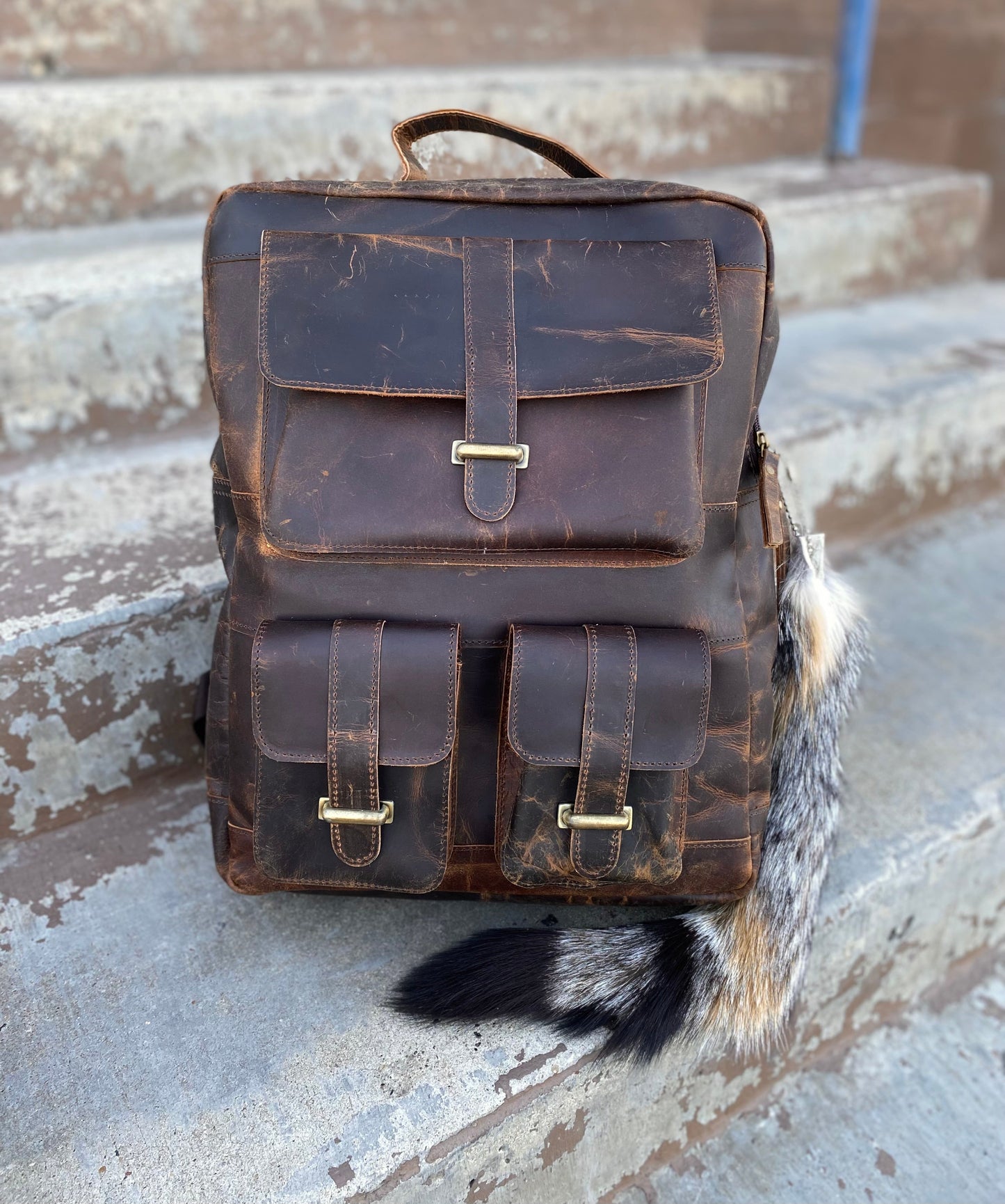 Vintage Genuine Leather Backpack