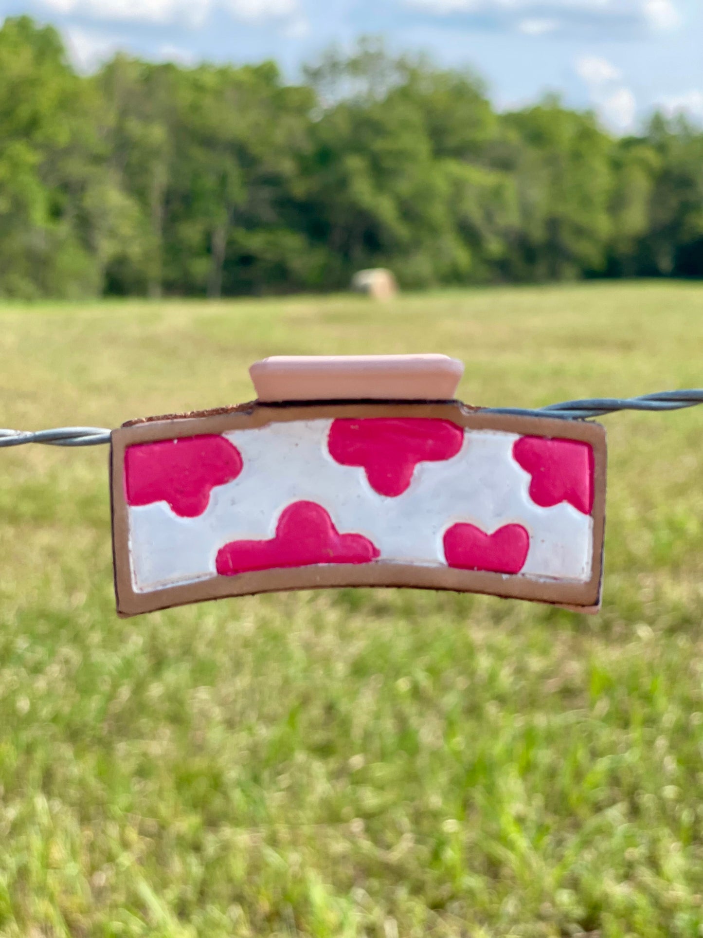 Cow Print Claw Clip