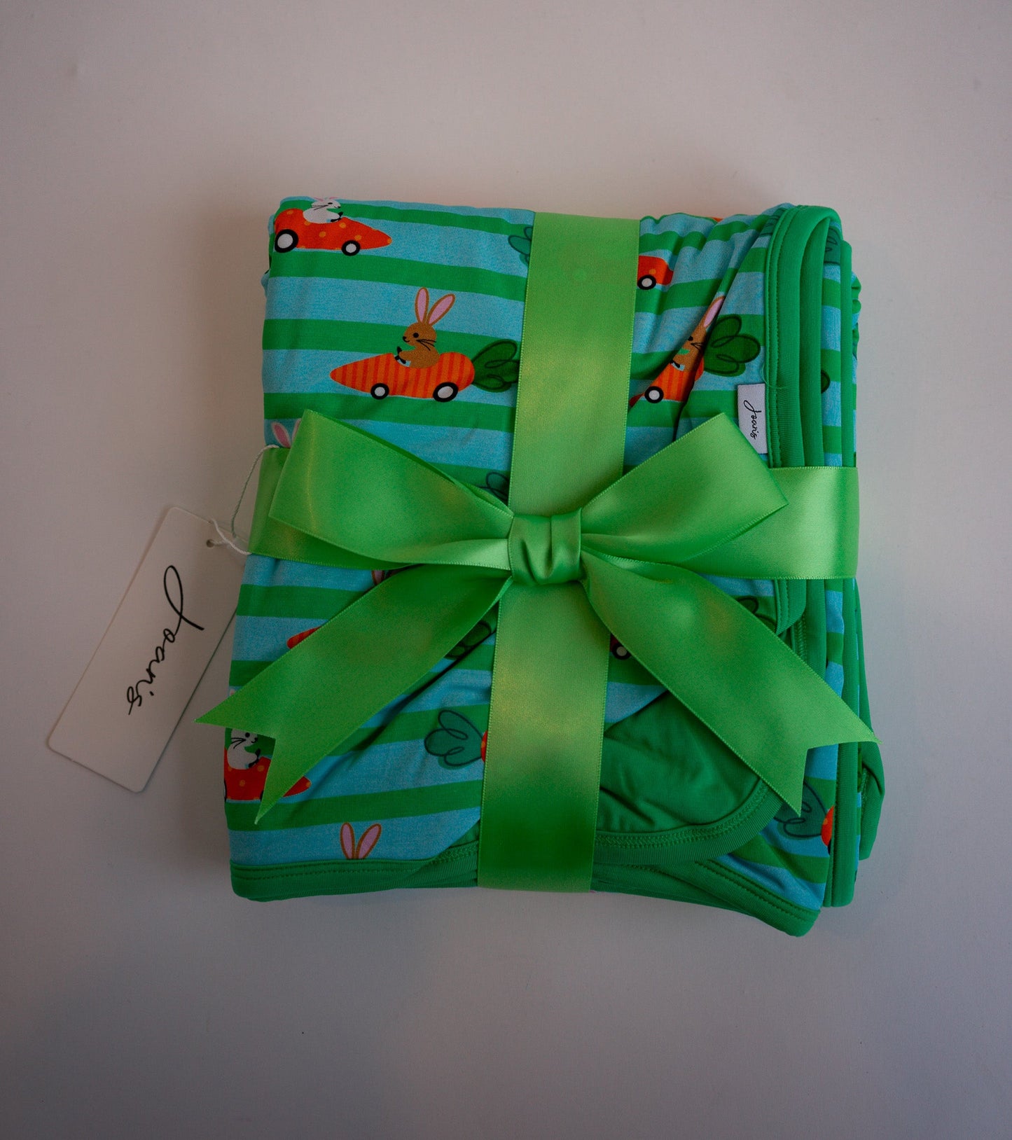 Bunny Race Bamboo Blanket