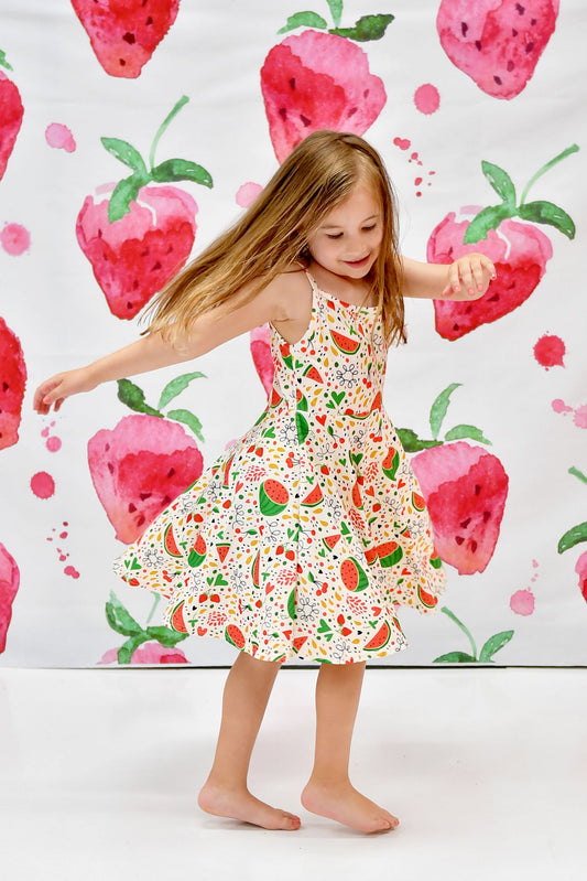 Watermelon Twirl Dress