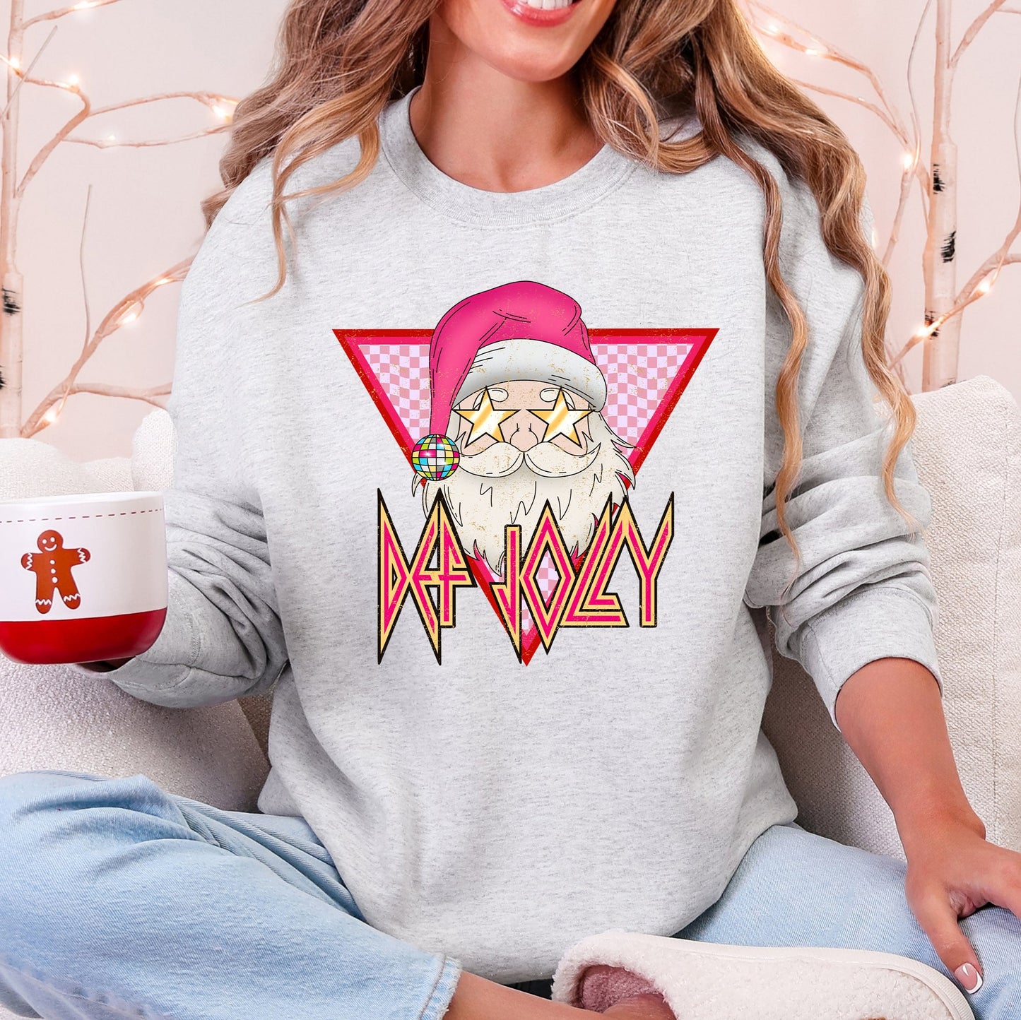 Def Jolly, Santa, Retro, Christmas, Funny Sweatshirt