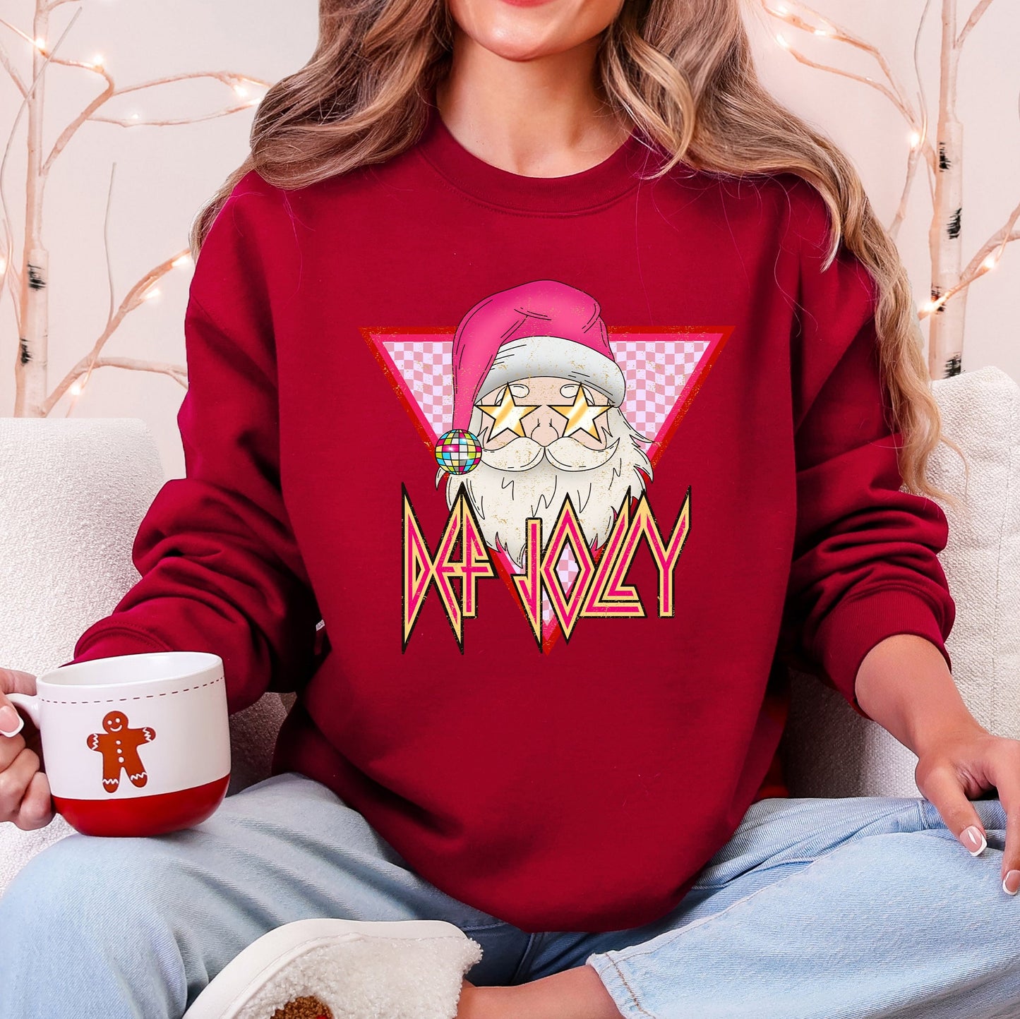 Def Jolly, Santa, Retro, Christmas, Funny Sweatshirt