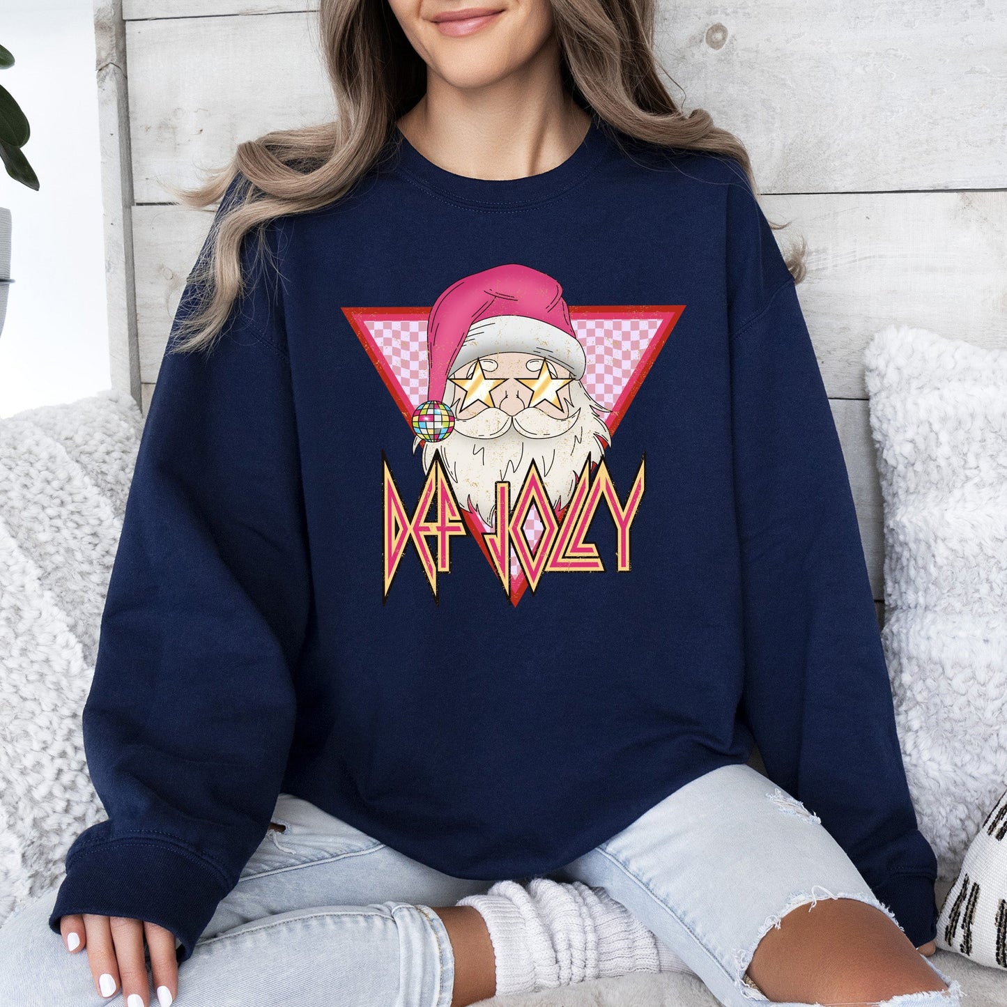 Def Jolly, Santa, Retro, Christmas, Funny Sweatshirt