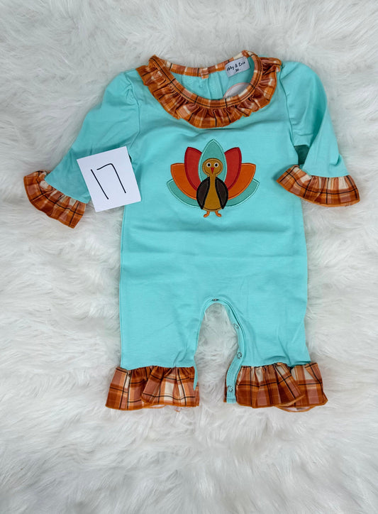 Mint Green Ruffled Thanksgiving Jumper (#17)