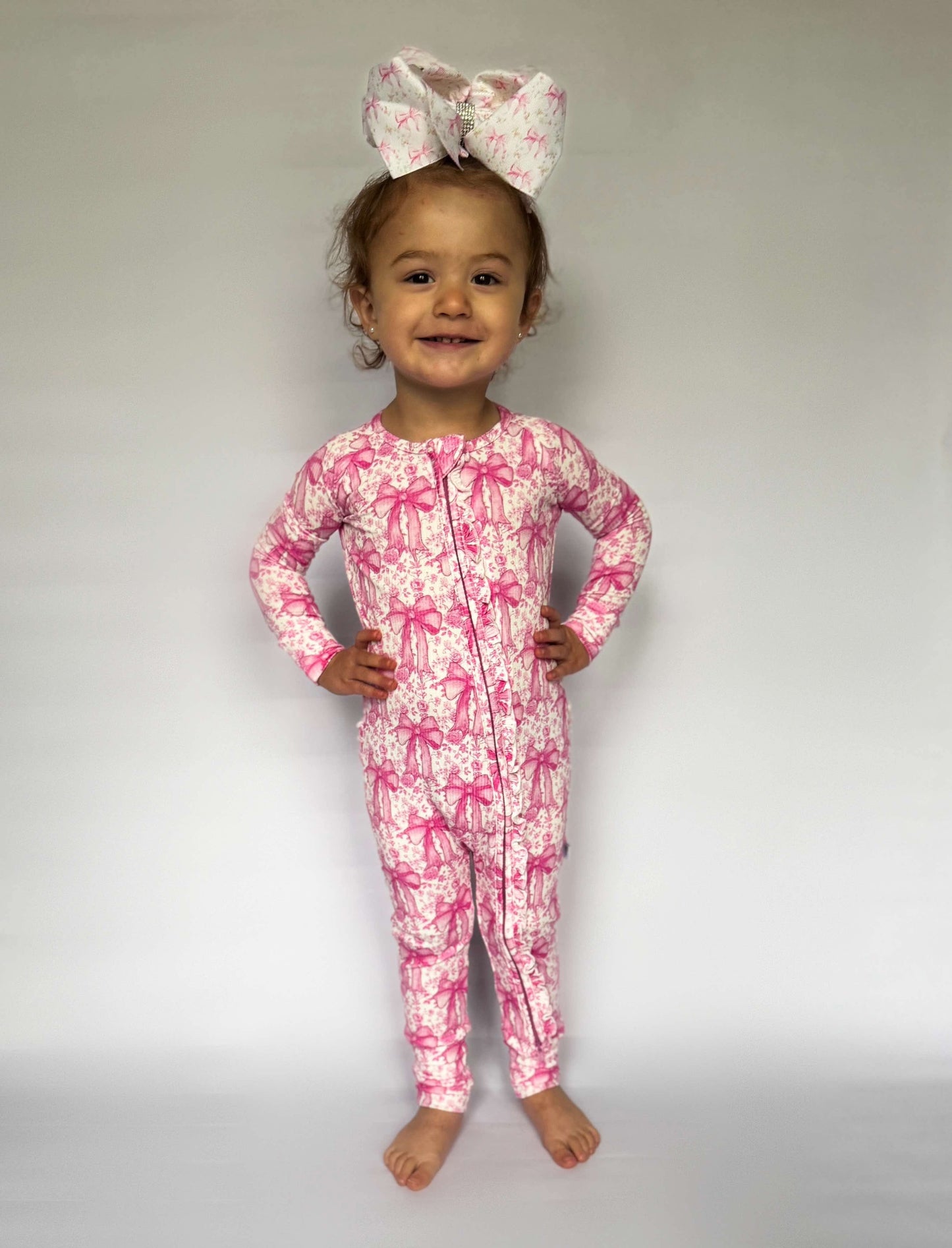 Blooming Bows Ruffled Bamboo Sleeper