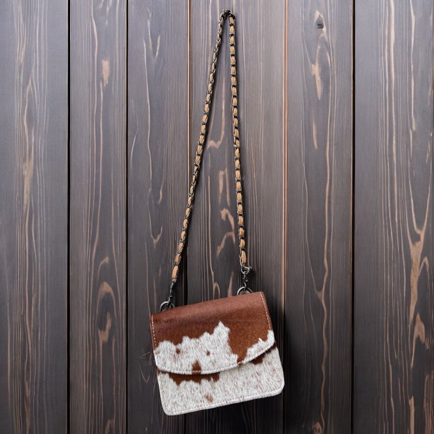 Cowhide crossbody Purse