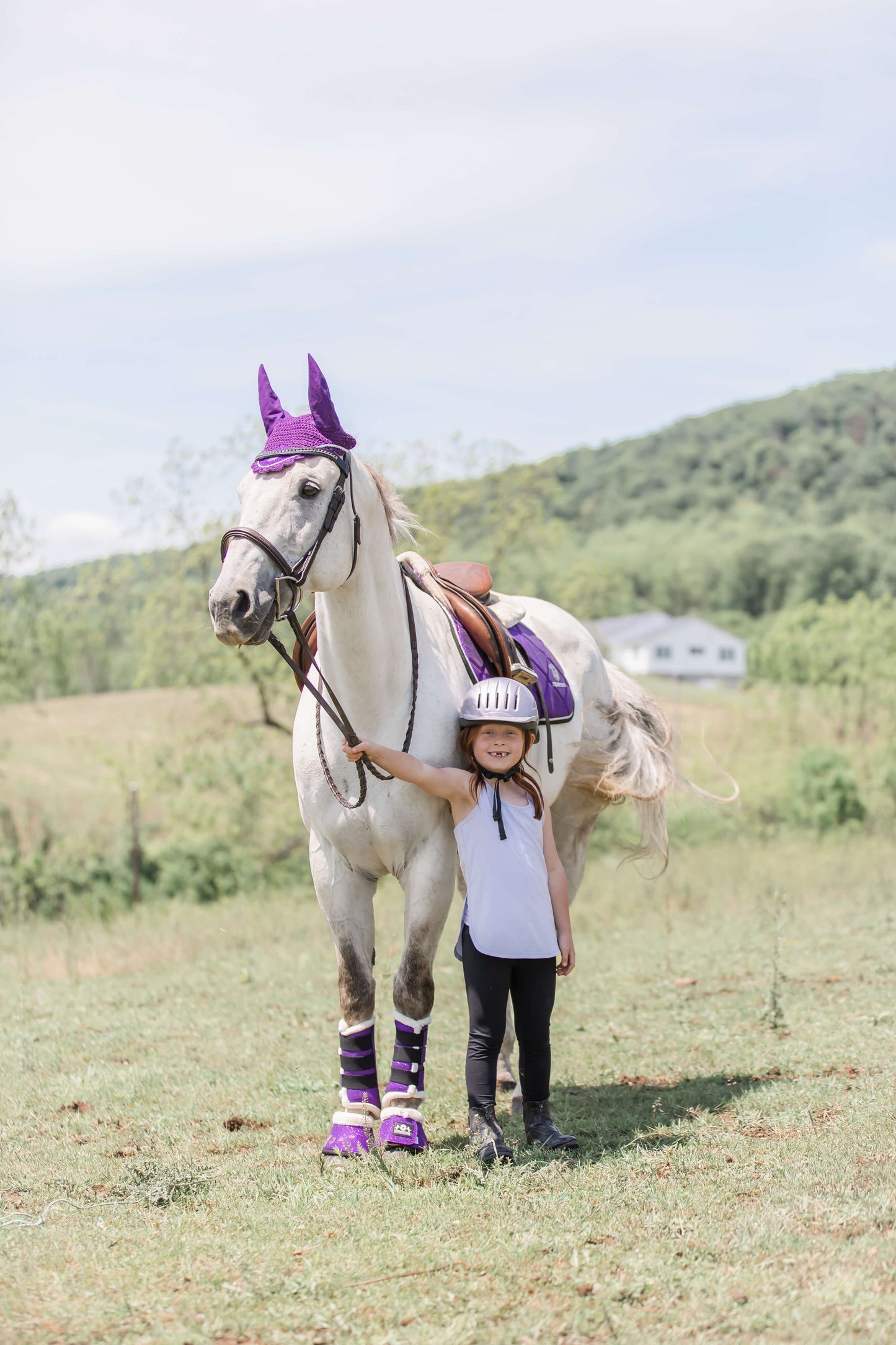 Purple Amethyst Brushing Boots