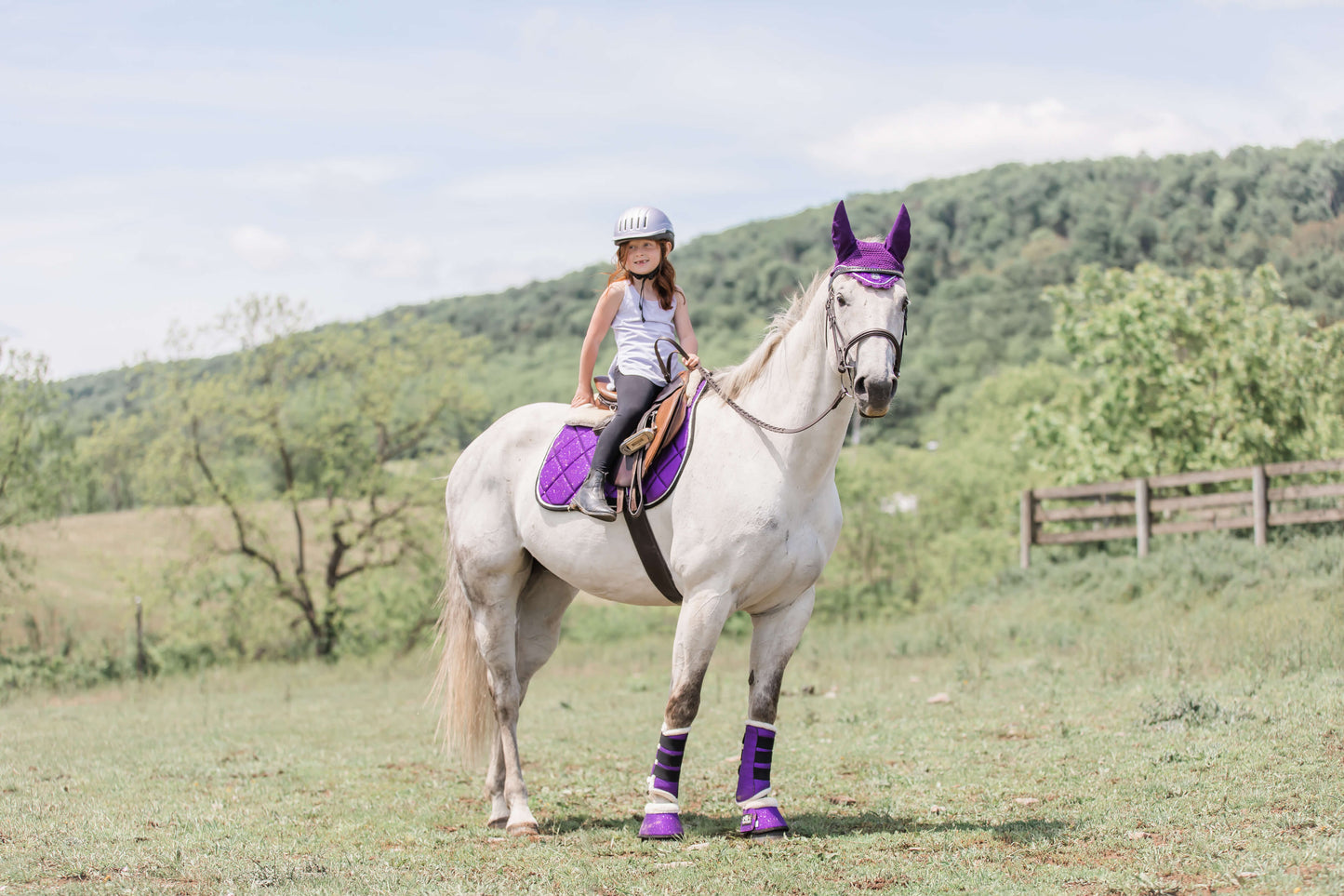 Purple Amethyst Brushing Boots
