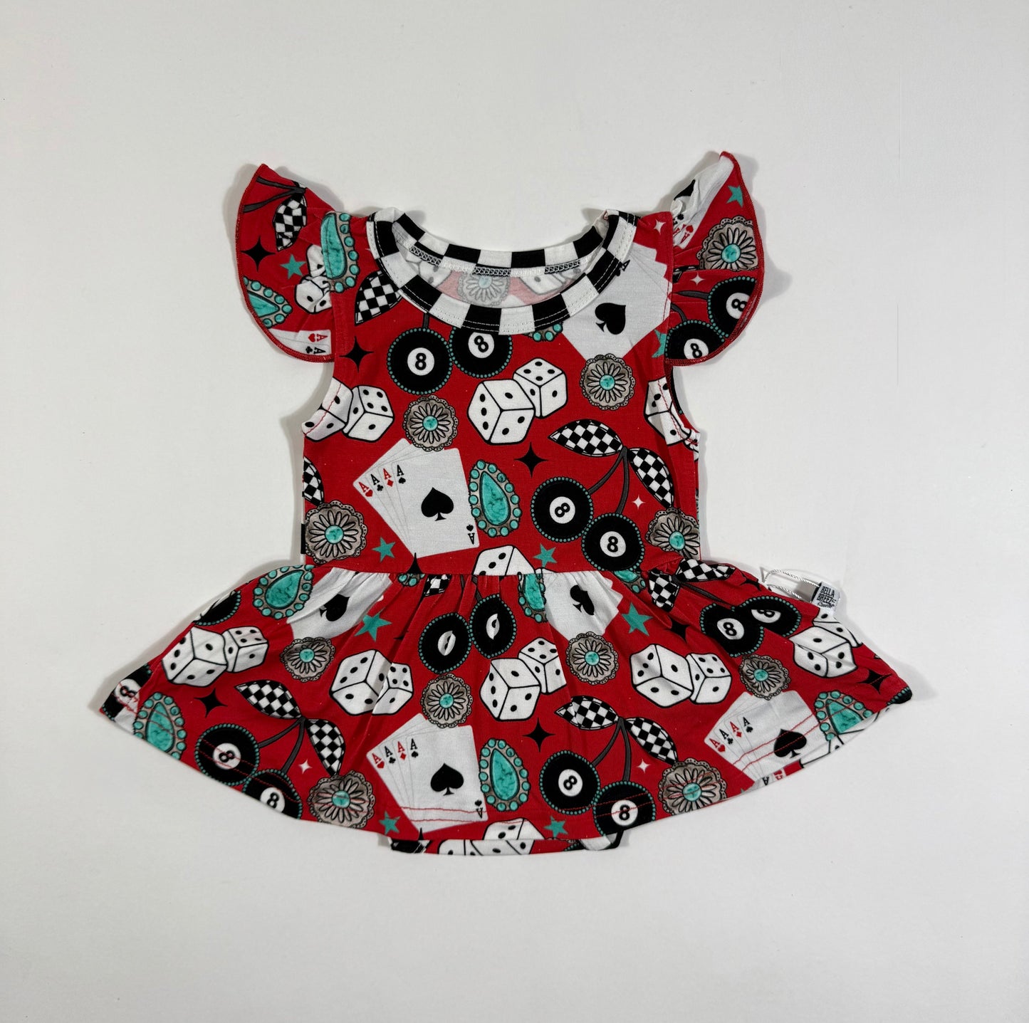 Cowgirl Luck Bamboo Skirted Romper