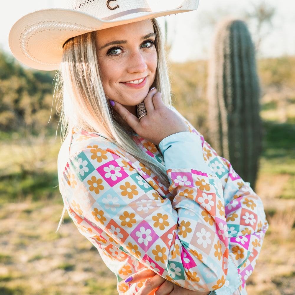 *LAST CHANCE* Flower Power Button Down