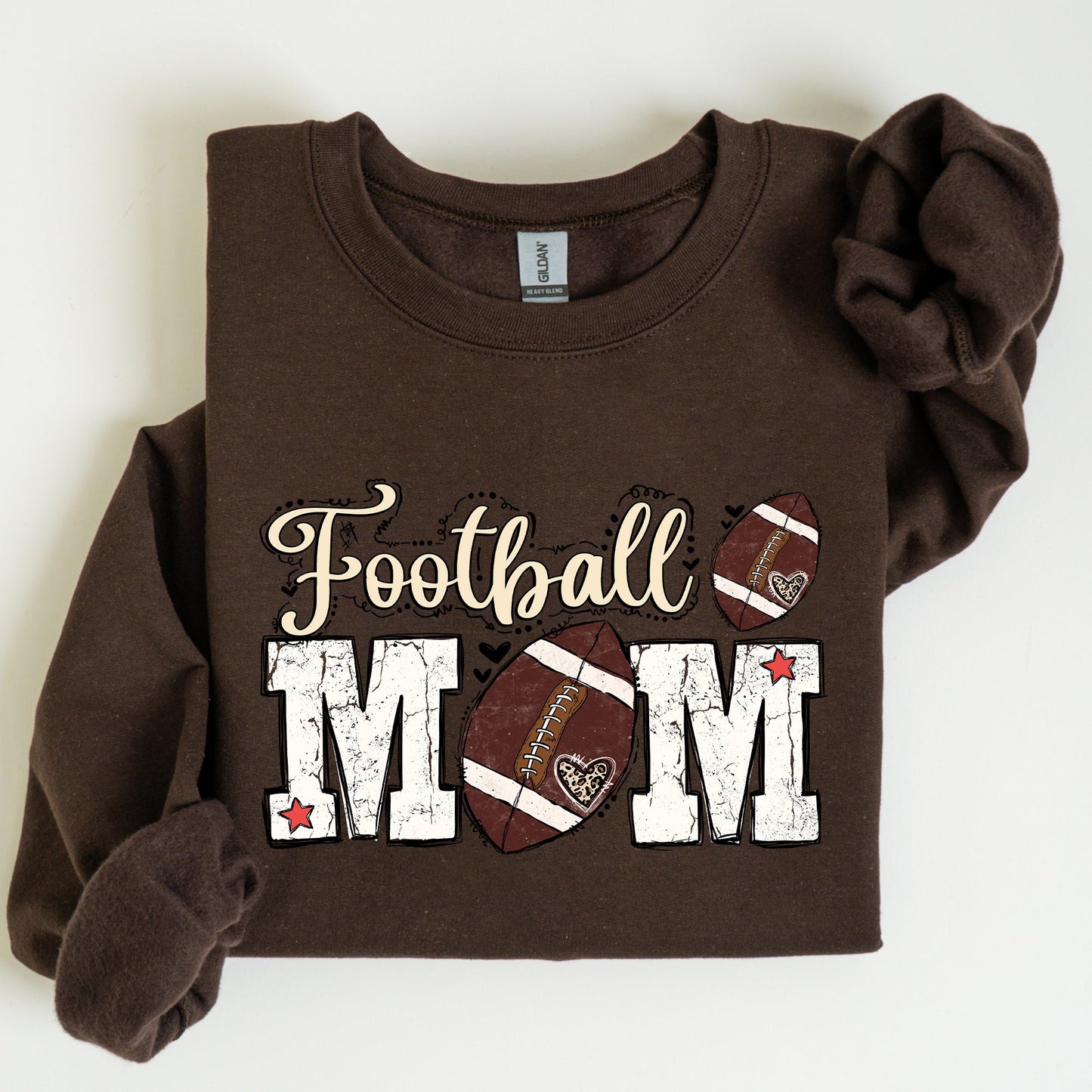 Football Mom, Sports, Game Day, Big Game, Touchdown, Tailgate Party Sweatshirt