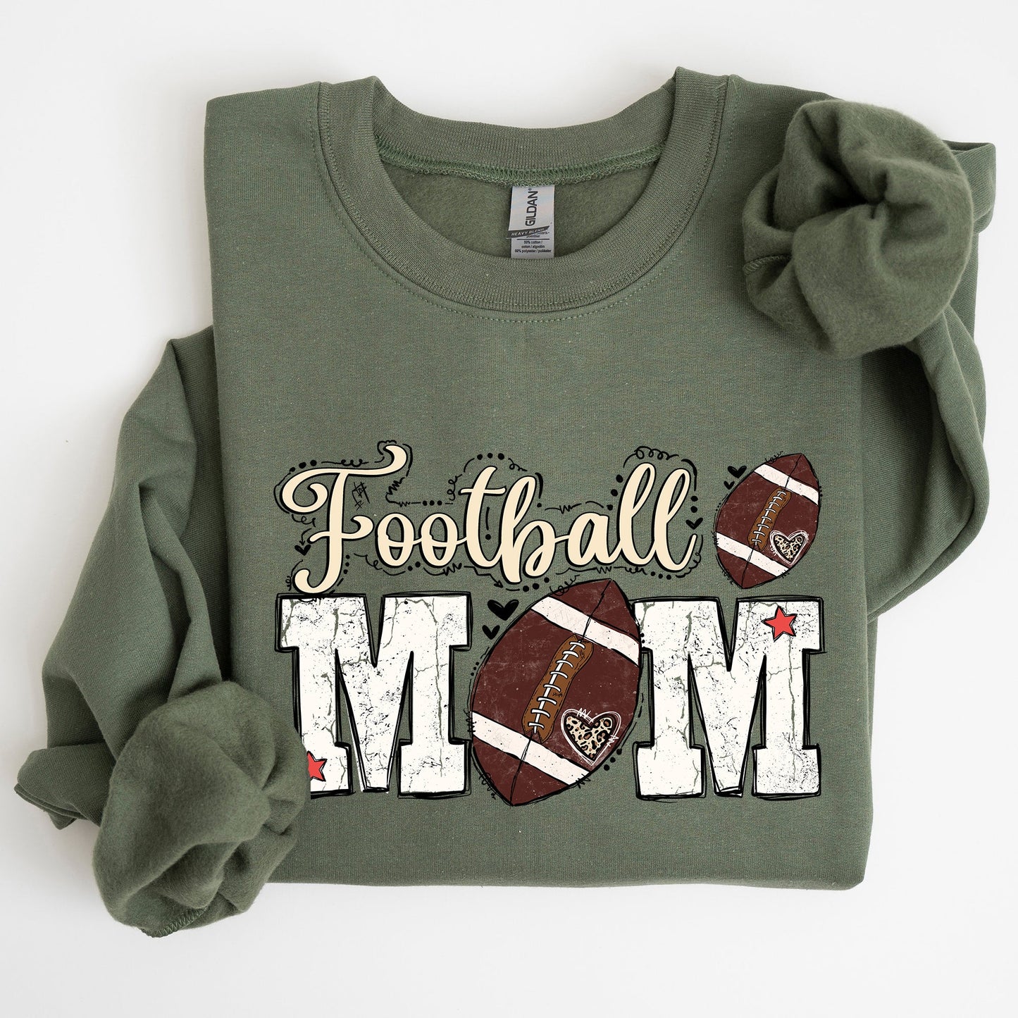 Football Mom, Sports, Game Day, Big Game, Touchdown, Tailgate Party Sweatshirt