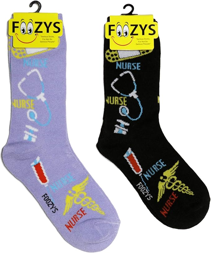 Graphic Adult Socks - Foozy - Nurse