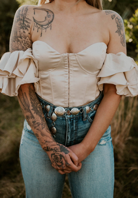 Juliet's Corset Satin Blouse