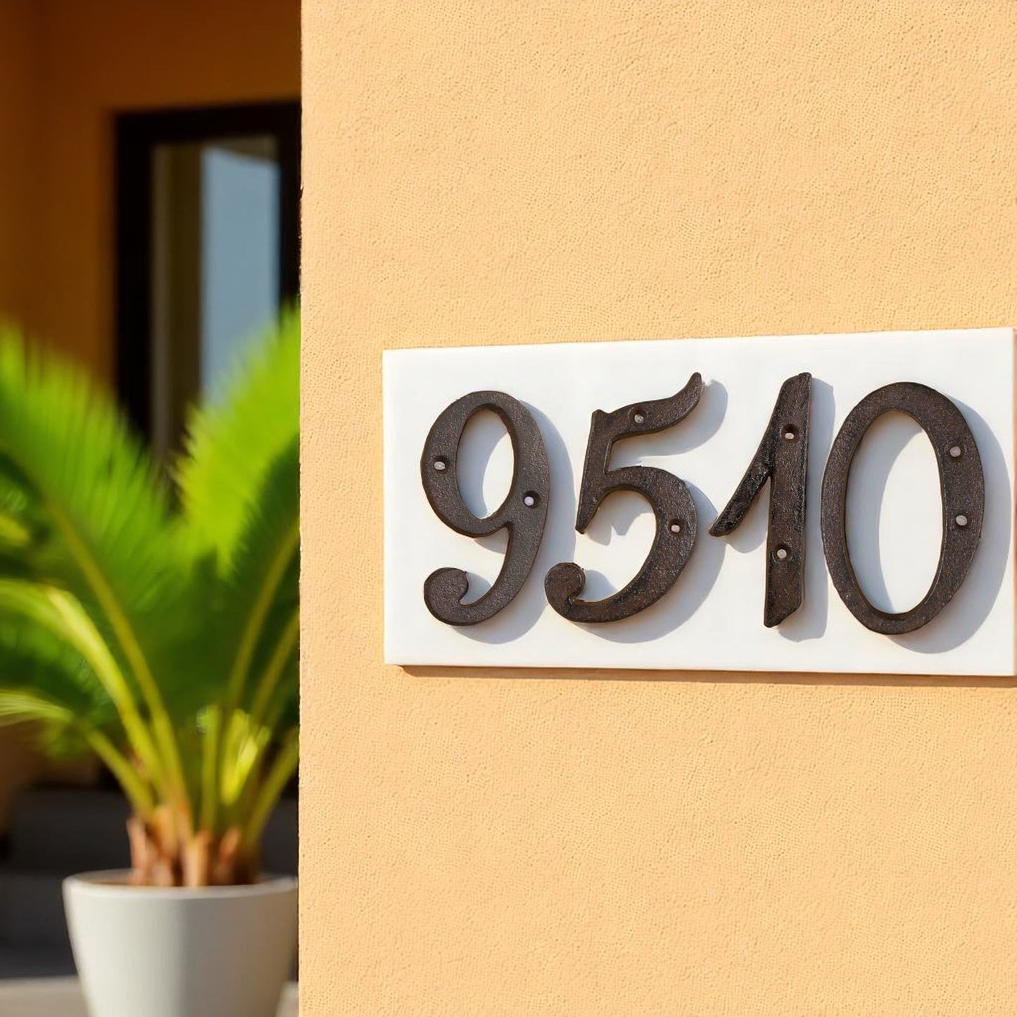 Cast Iron Rustic House Numbers, Cast Iron Numbers, Rustic Antique Farmhouse Cast Iron Address Numbers