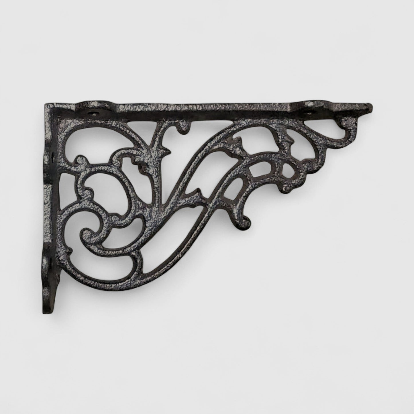 Scrolled Cast Iron Bracket - Decorative Rustic Shelf Support