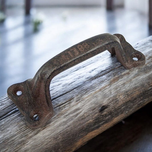 Antique Cast Iron Door Handle, Rustic Barn, Drawer, Gate, Shed & Cabinet Pull