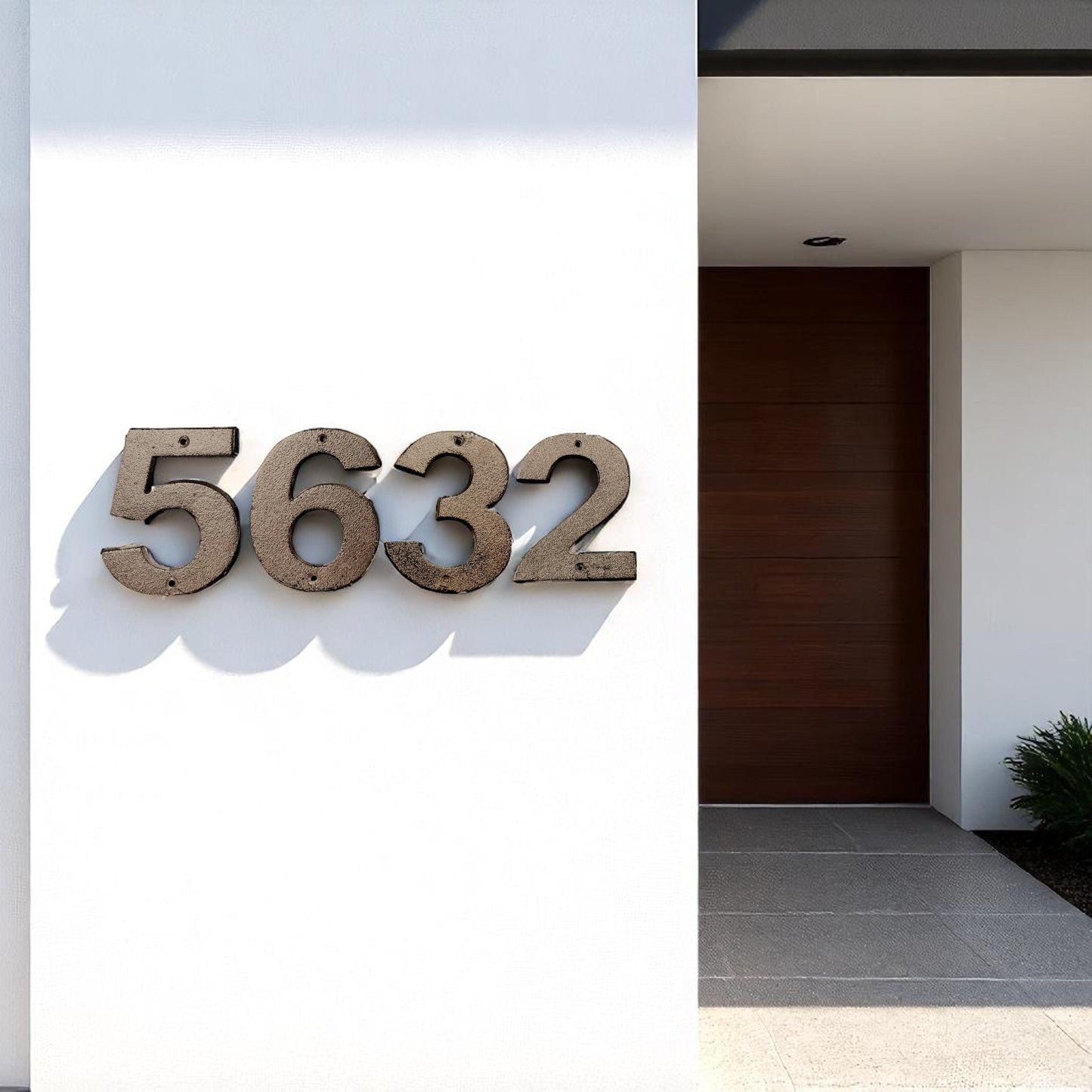 Cast Iron House Numbers, Cast Iron Numbers, Rustic Modern Cast Iron Address Numbers
