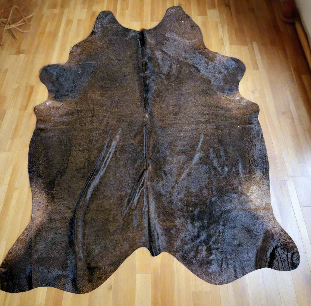 "Heath" Genuine Dark Brown Cowhide – Hand-Selected, Grade A Quality