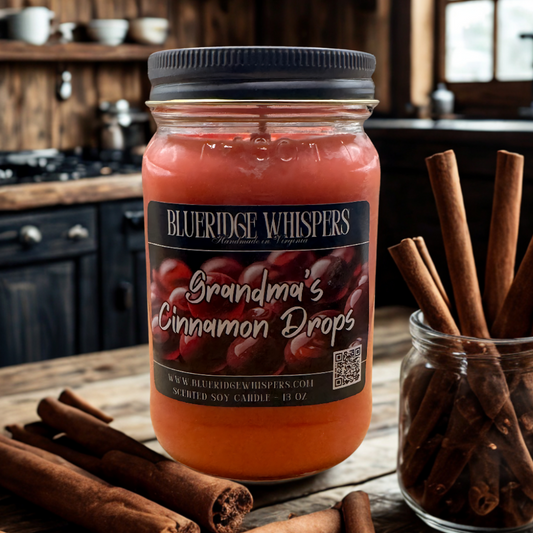 Grandma's Cinnamon Drops | 16 oz Mason Jar