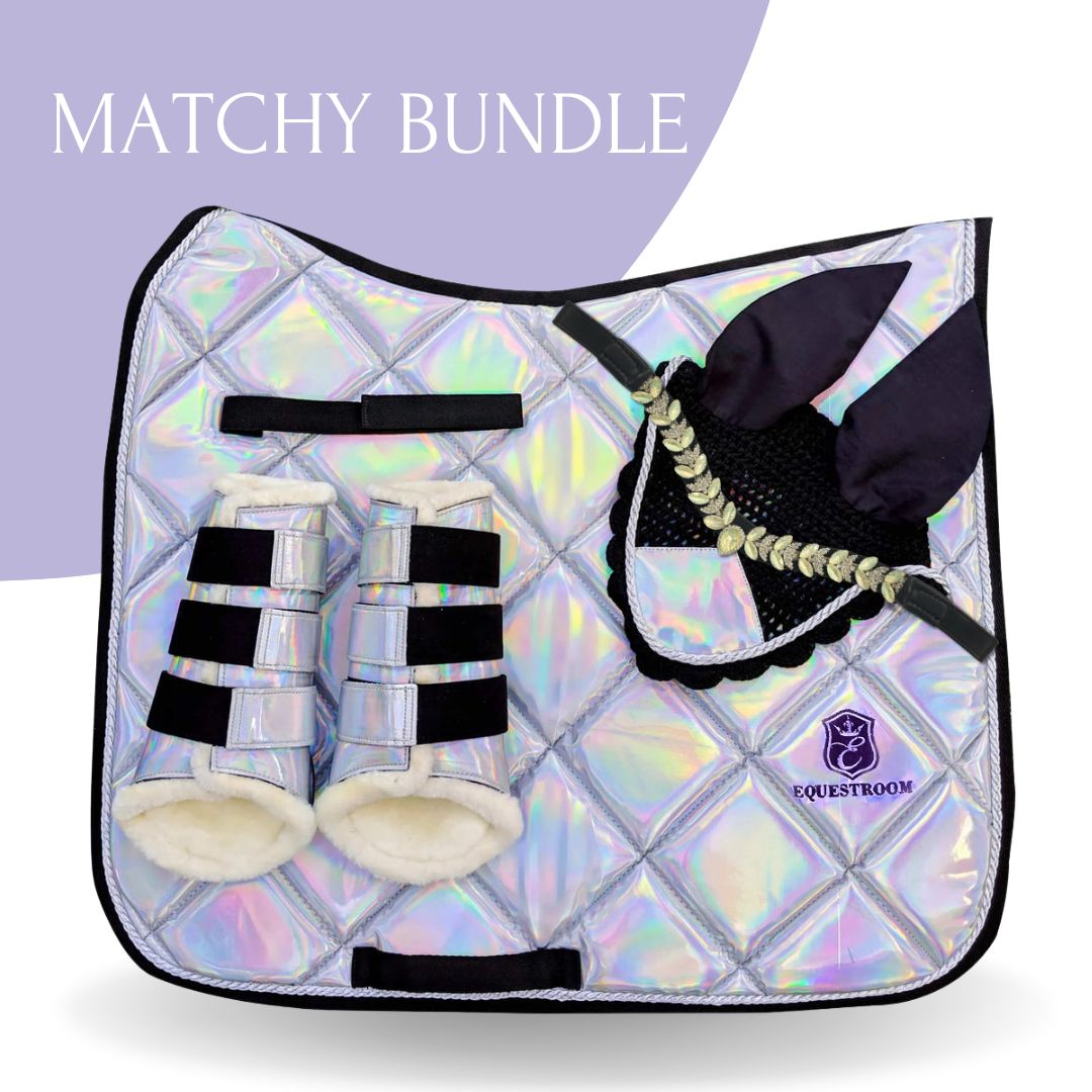Holographic Saddle Pad Set