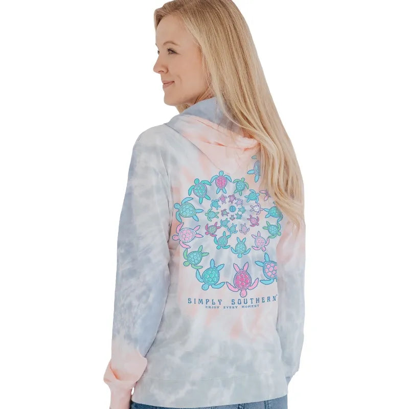 Enjoy Every Moment - Turtles - Tie Dye - SS - S22 - Adult Hoodie