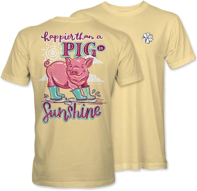 Happier Than A Pig in Sunshine - YOUTH T-Shirt - Itsa Girl Thing