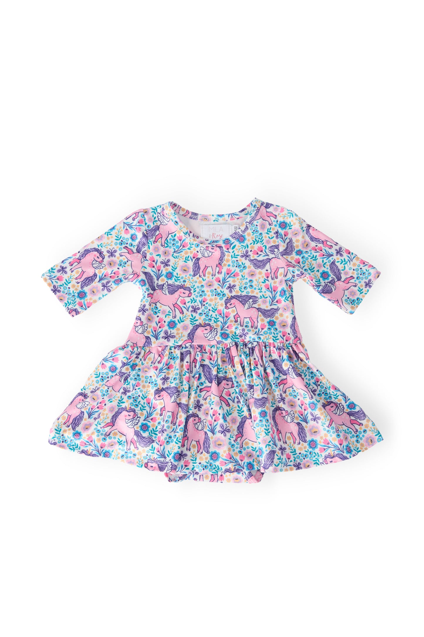 Head in the Clouds 3/4 Sleeve Twirl Bodysuit