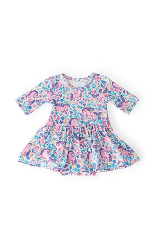 Head in the Clouds 3/4 Sleeve Twirl Bodysuit