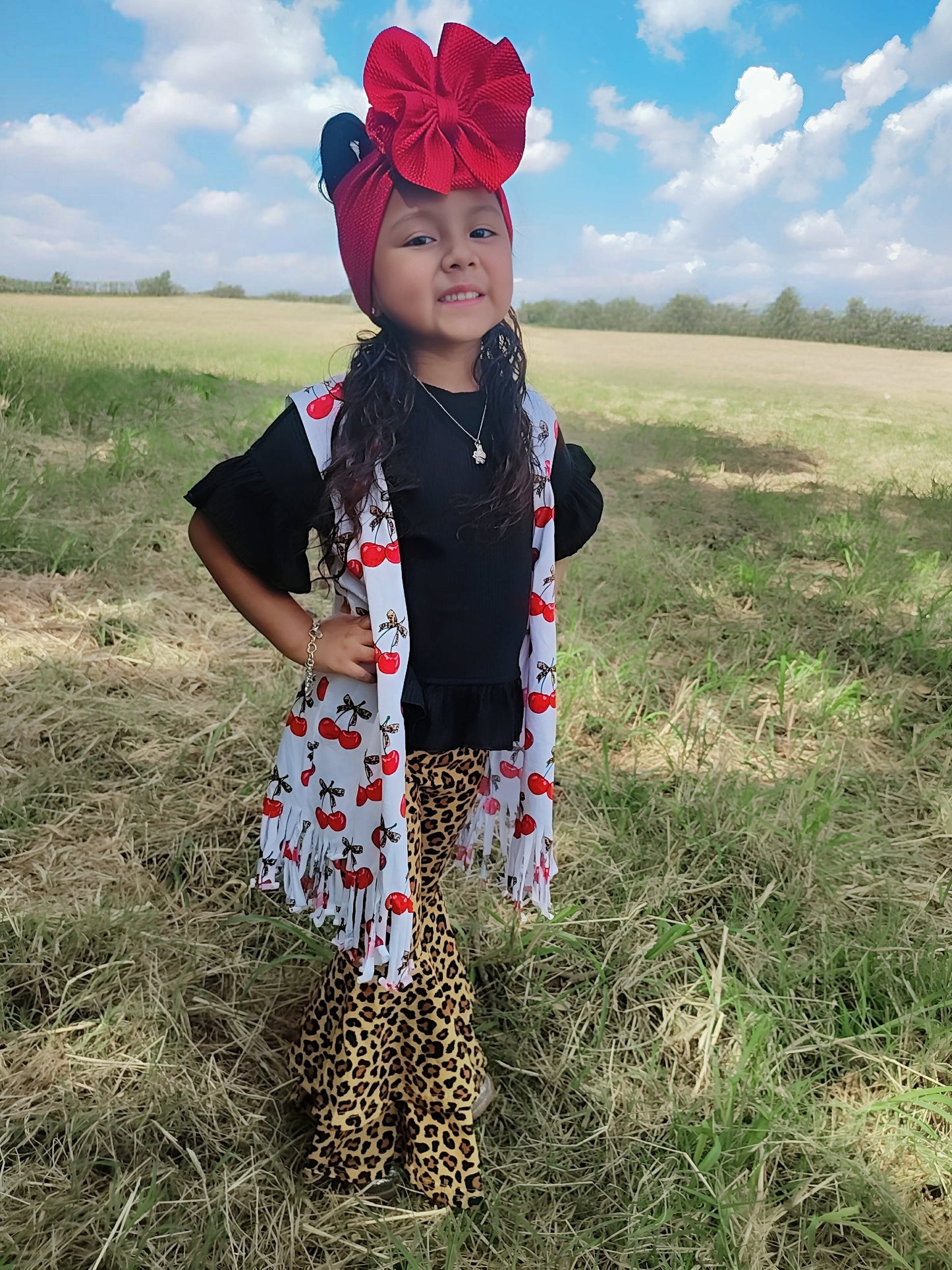 Back in Black ruffle top