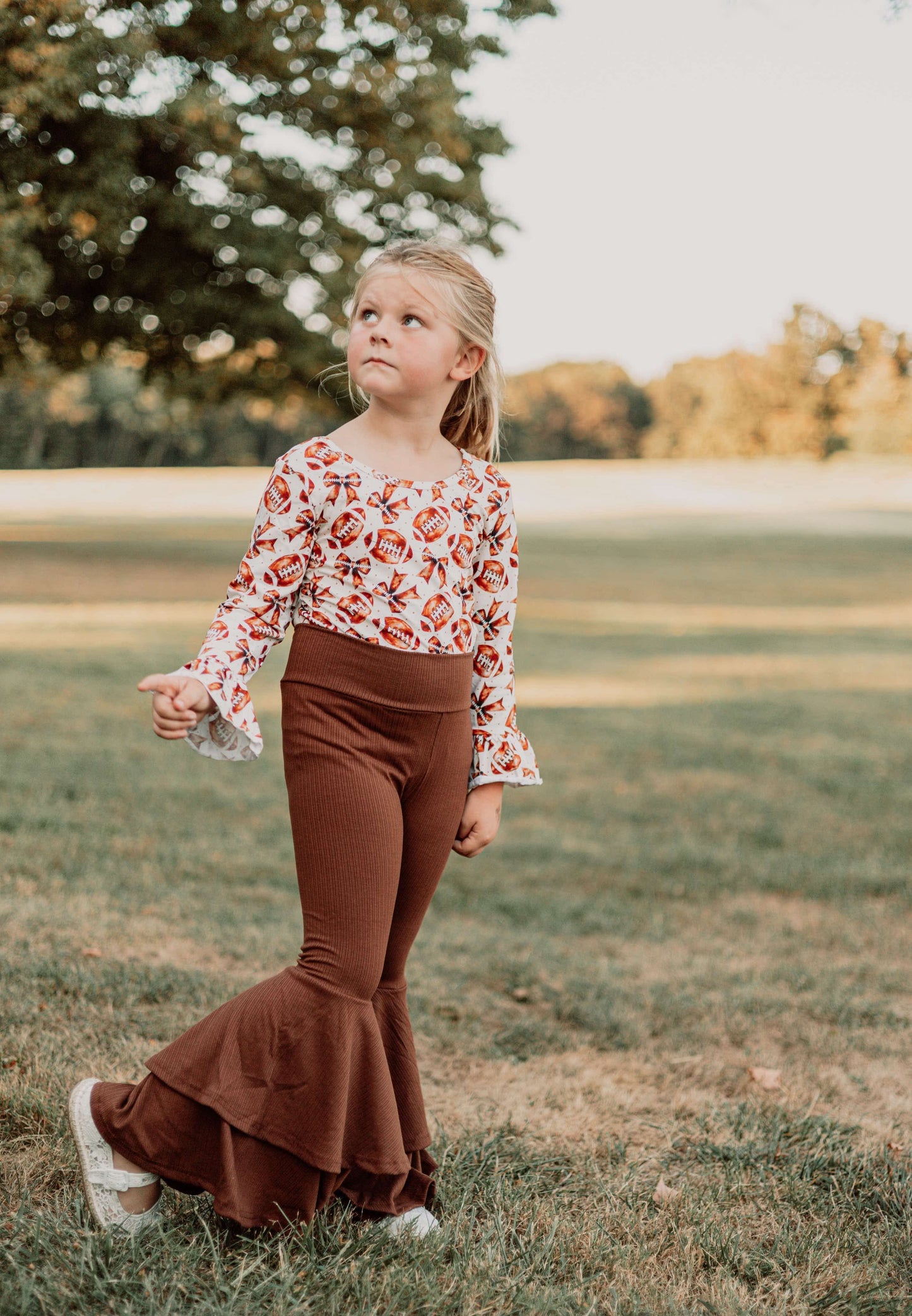 Chocolate Brown Double Bell Bottoms