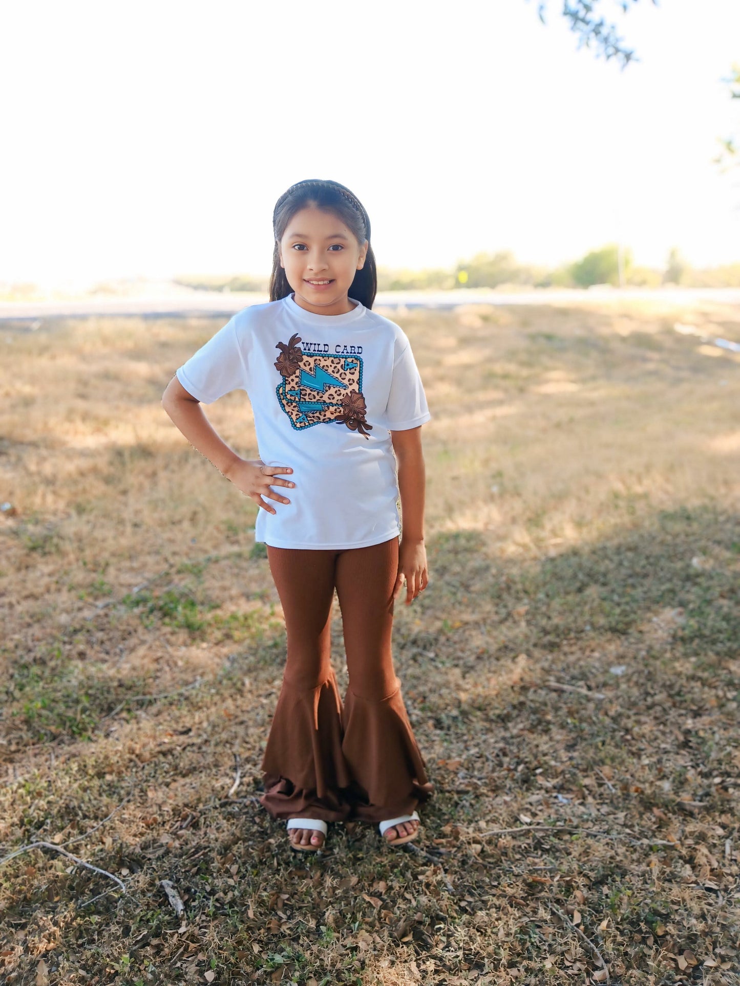 Chocolate Brown Double Bell Bottoms