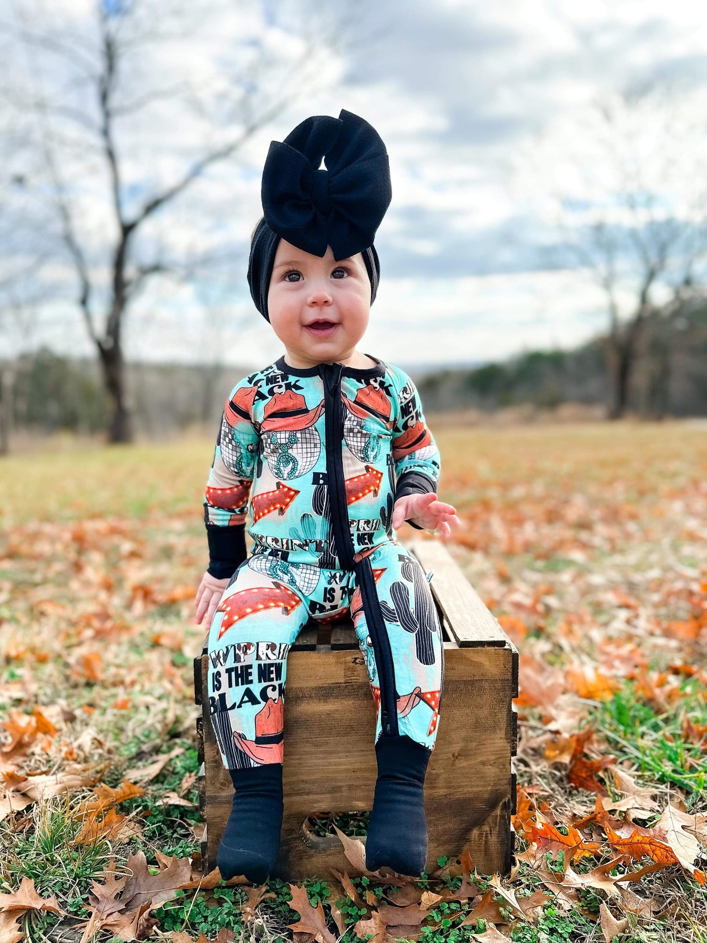 Cow Print is the New Black Bamboo Sleeper (FINAL SALE)