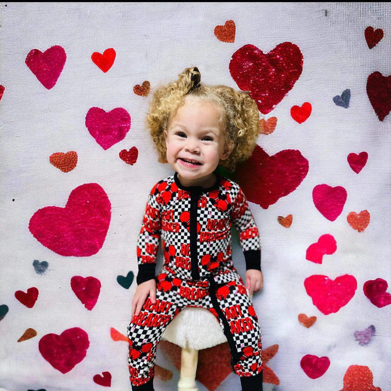 Checkered Heart Breaker Bamboo Sleeper (FINAL SALE)