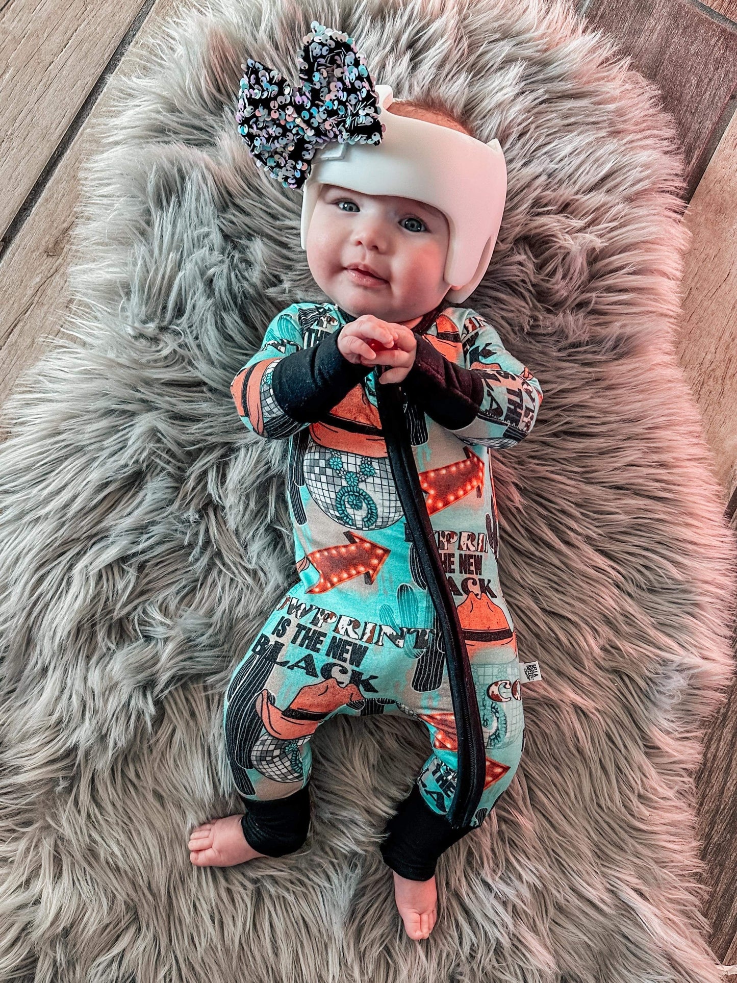 Cow Print is the New Black Bamboo Sleeper (FINAL SALE)