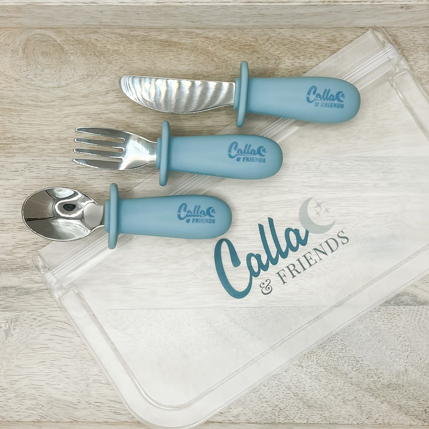 Silicone & Stainless Steel Toddler Utensil Set