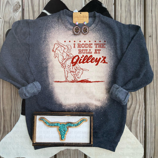I Rode The Bull Western Graphic Sweatshirt