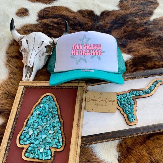No Trash All Trailer Western Trucker Hat