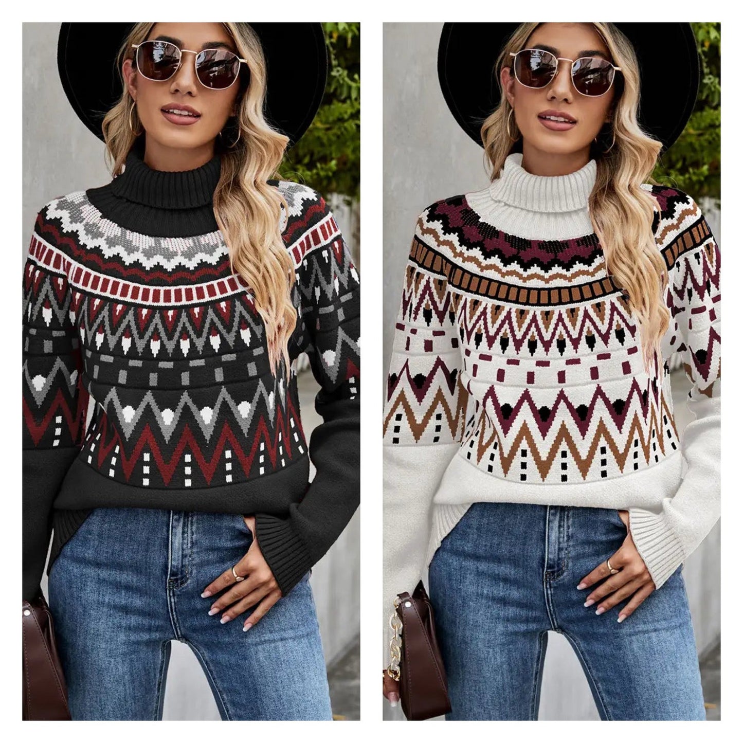 FINAL SALE-Vintage Bohemian Casual Sweater