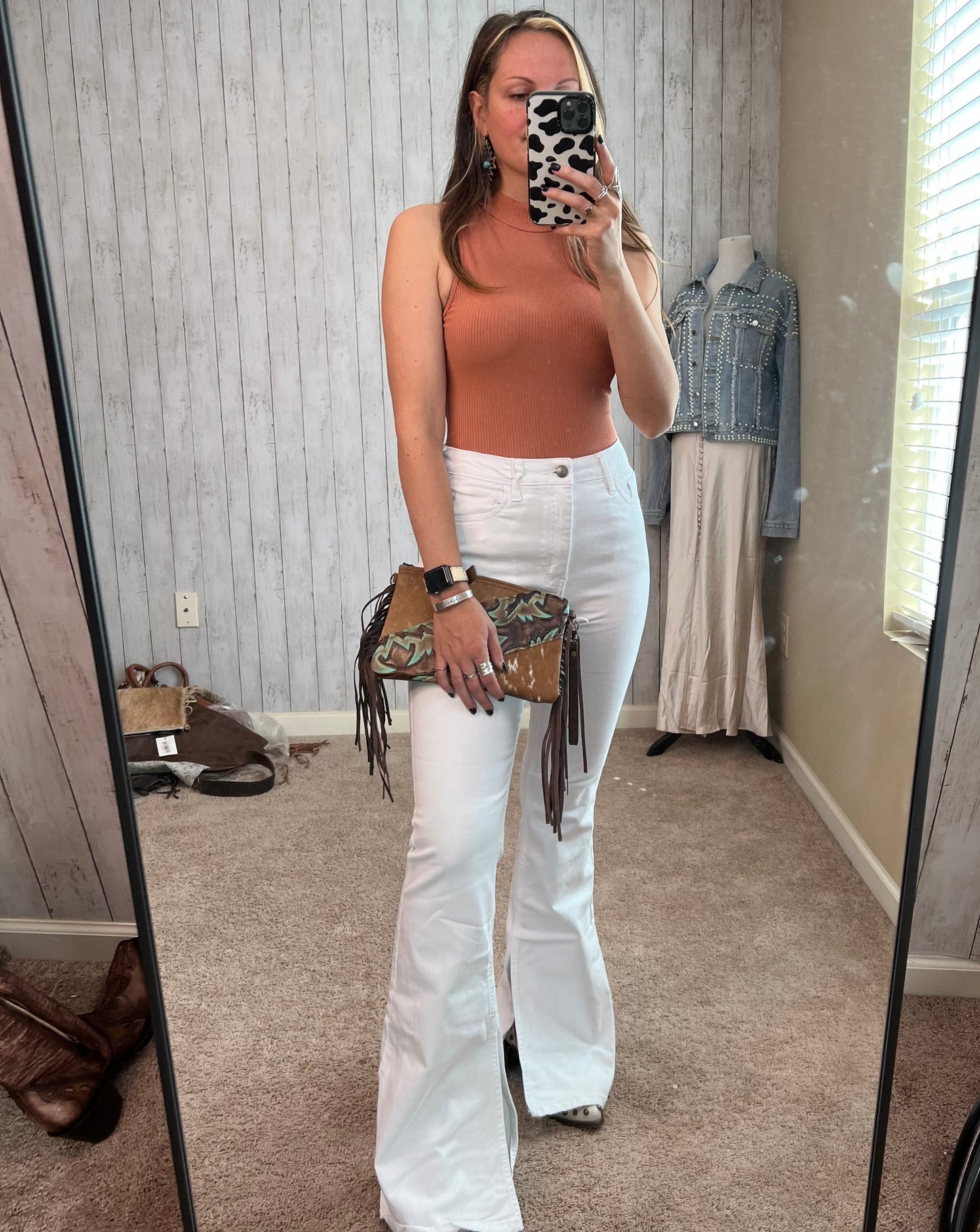 White Denim Bell Bottoms