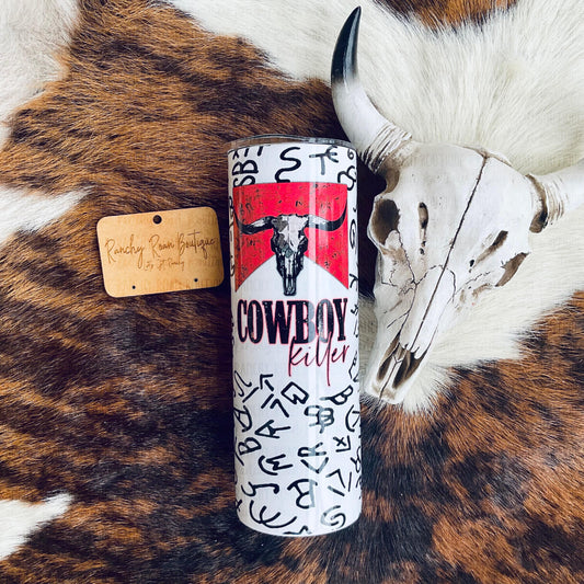 Cowboy Killer 20oz Skinny Tumbler