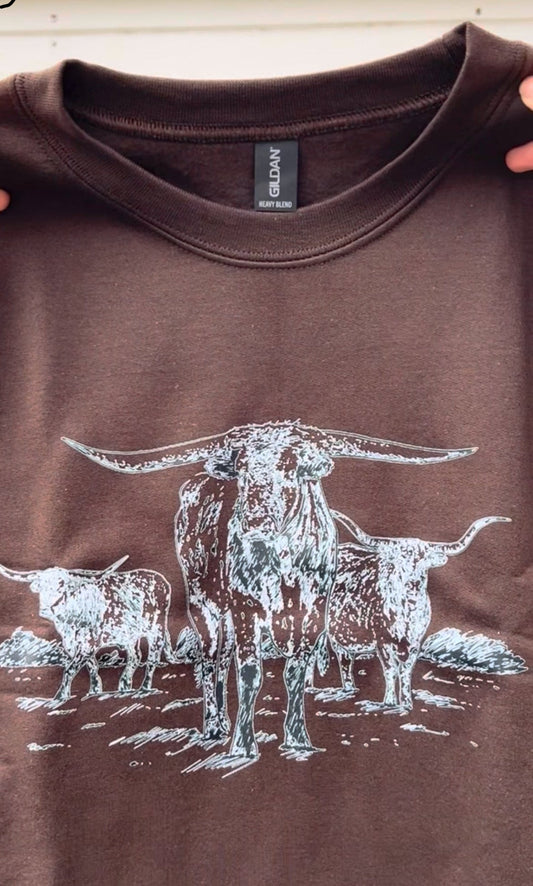 Long Horn crewneck