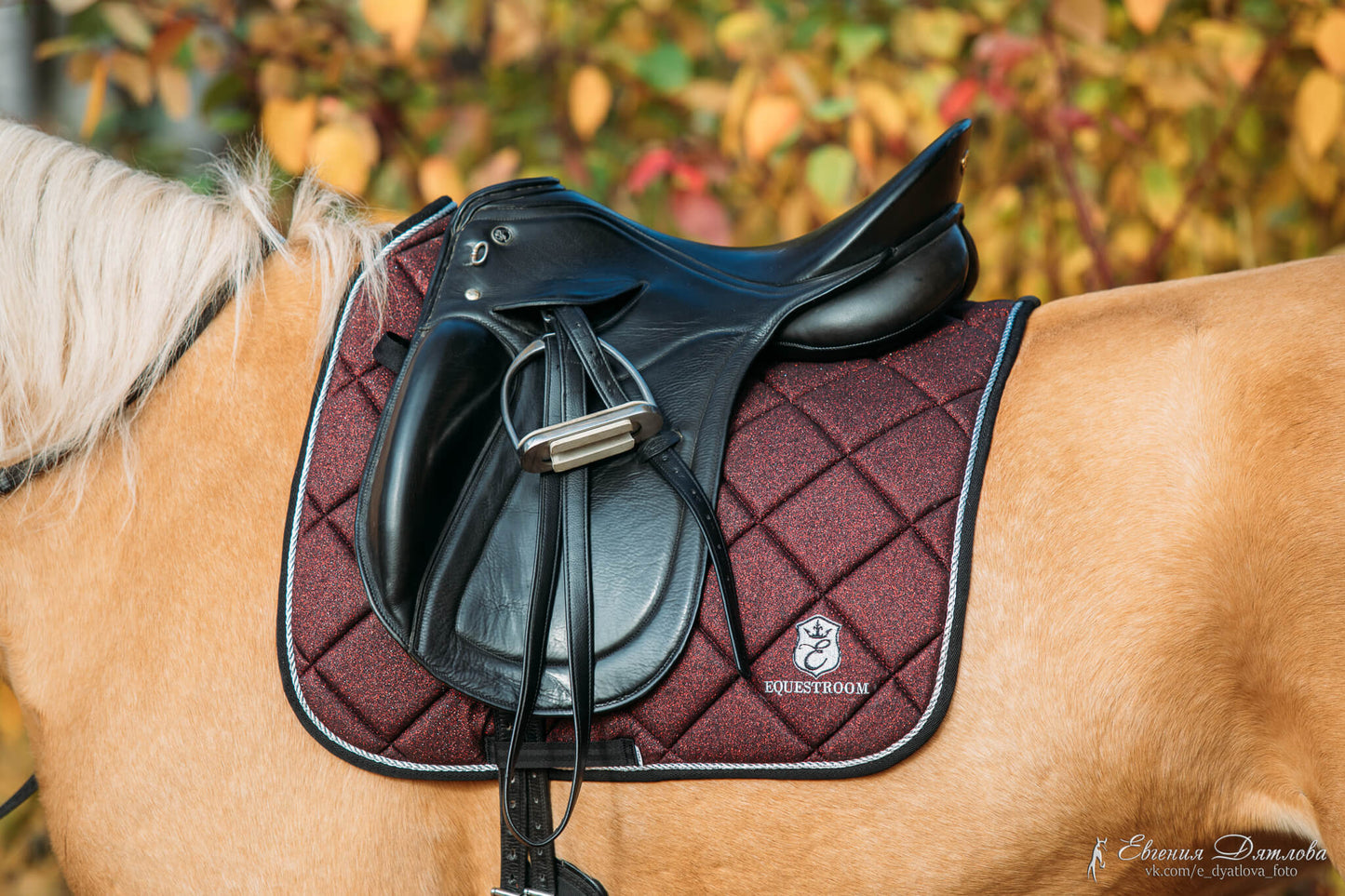 Burgundy Saddle Pad Set
